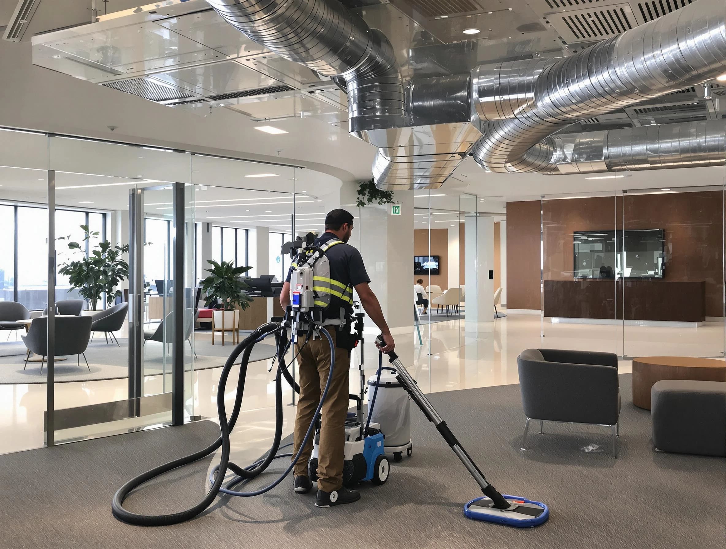 Commercial duct cleaning service by Berthoud Air Duct Cleaning in Berthoud