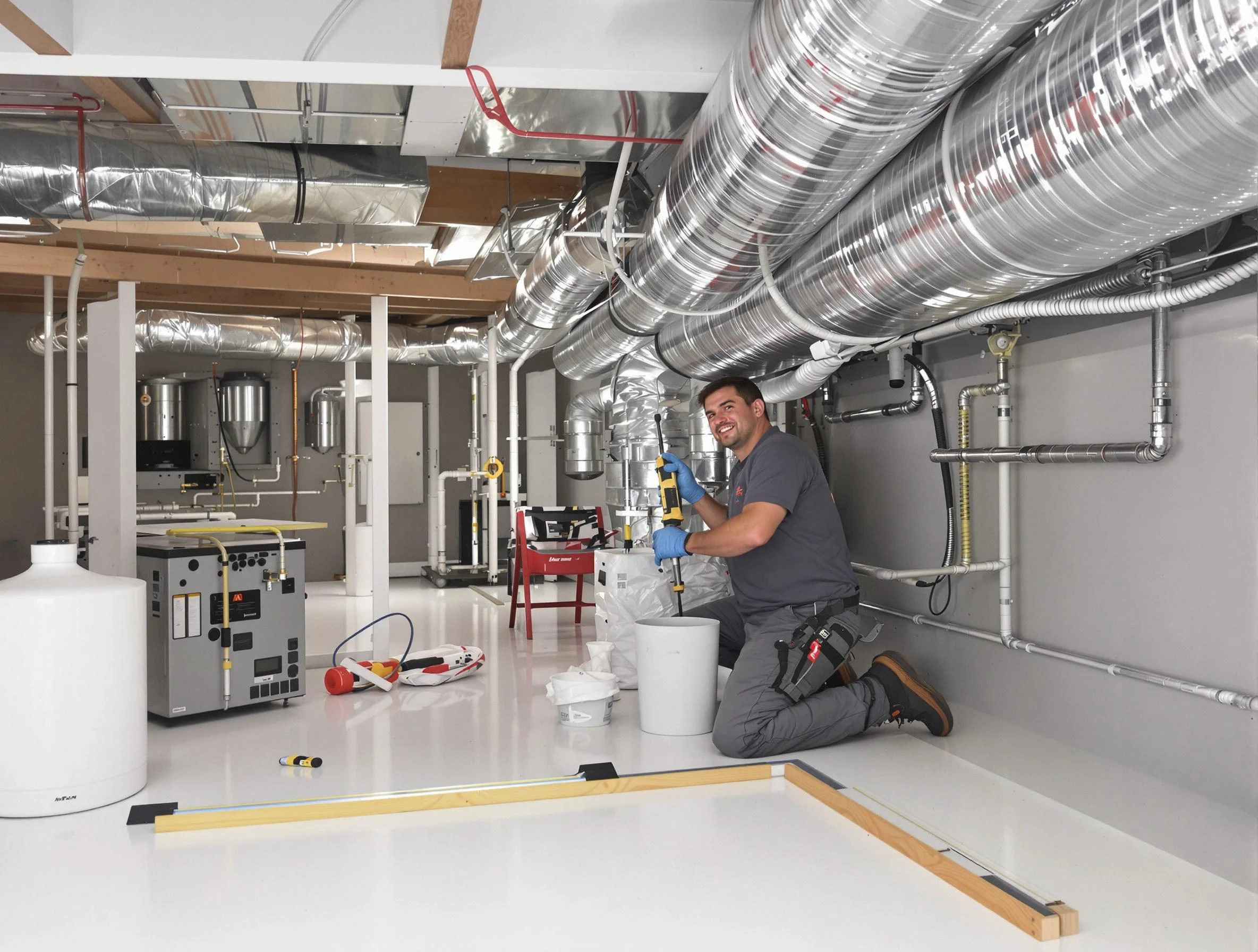 Professional duct sealing service by Berthoud Air Duct Cleaning in Berthoud