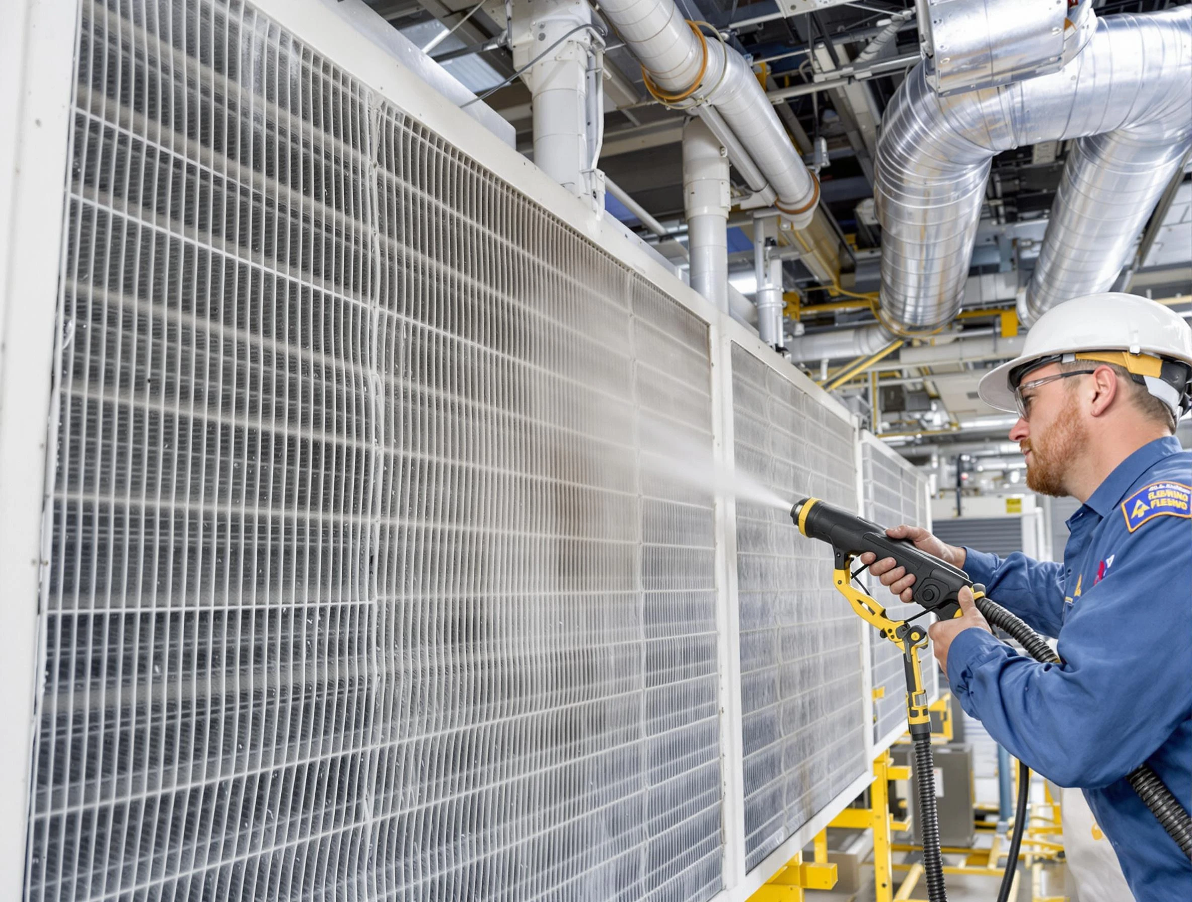 Professional commercial coil cleaning by Berthoud Air Duct Cleaning in Berthoud