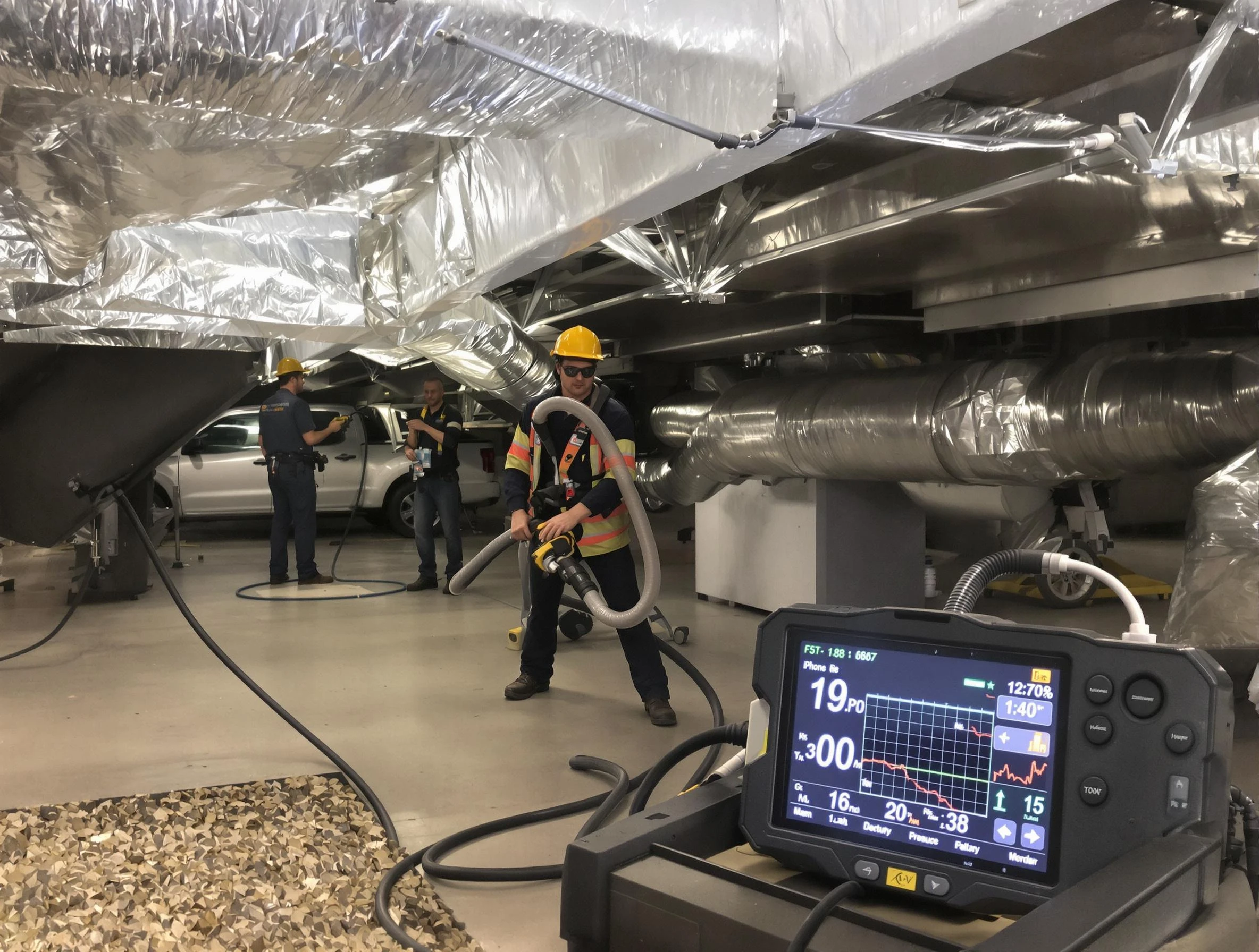 Professional negative pressure duct cleaning by Berthoud Air Duct Cleaning in Berthoud