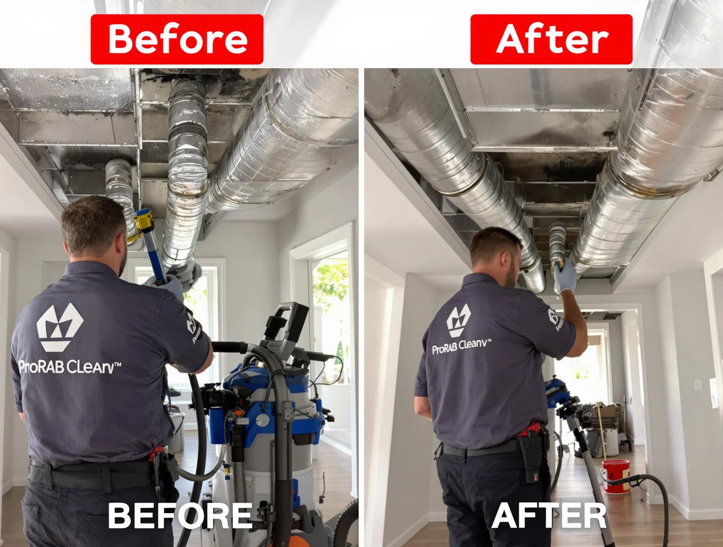 Berthoud Air Duct Cleaning expert performing thorough residential duct cleaning in a Berthoud home